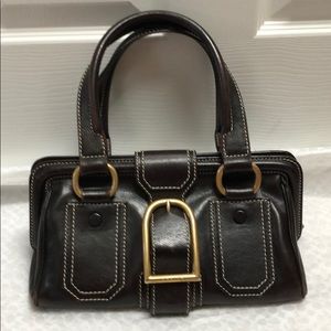 Celine Ella dark brown purse